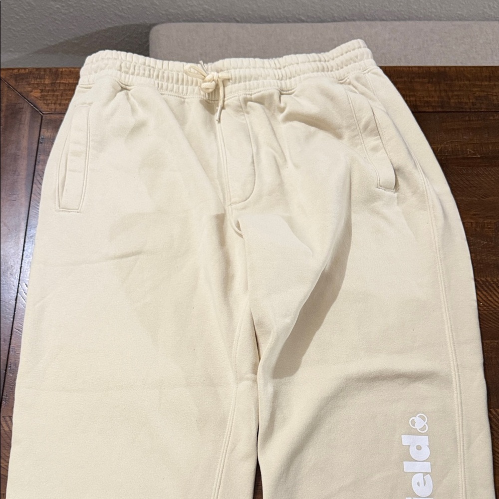 H&M Beige Relaxed Fit Sweatpants